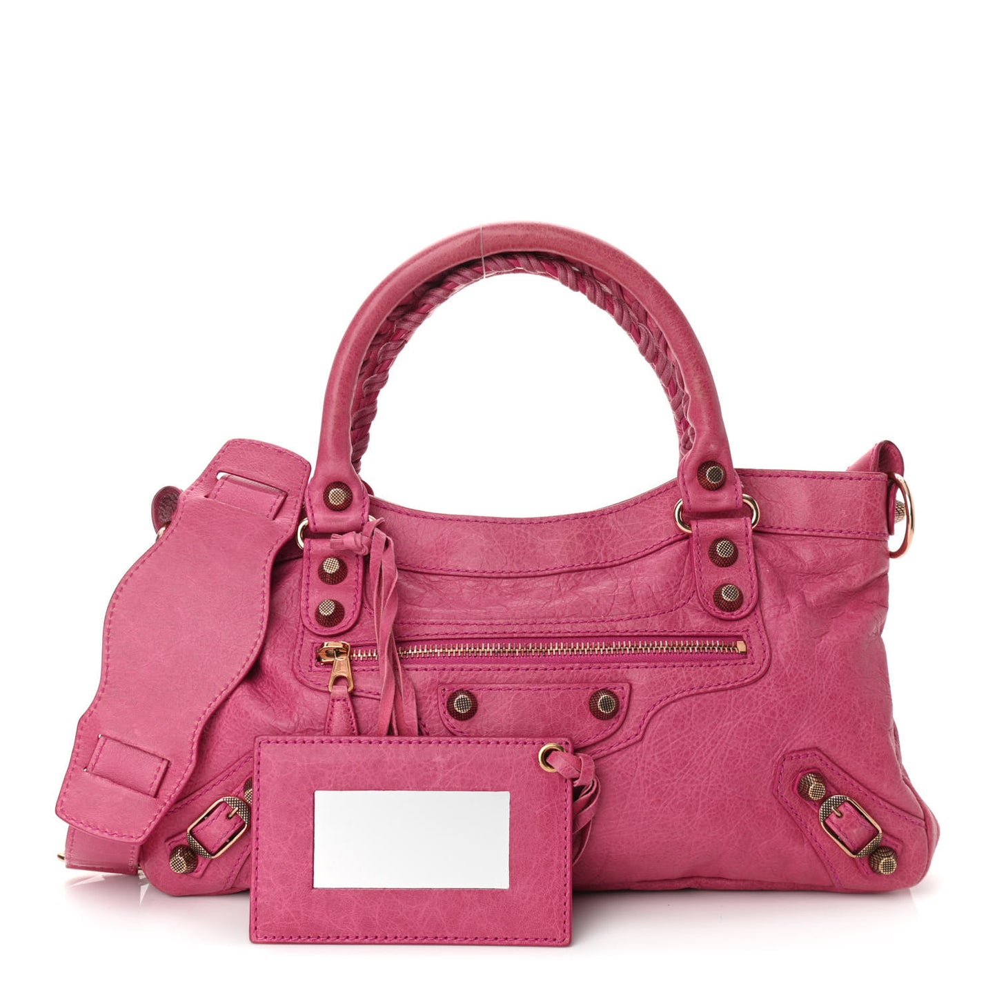 Agneau Giant 12 Rose Gold Hardware First Cyclamen Fucsia