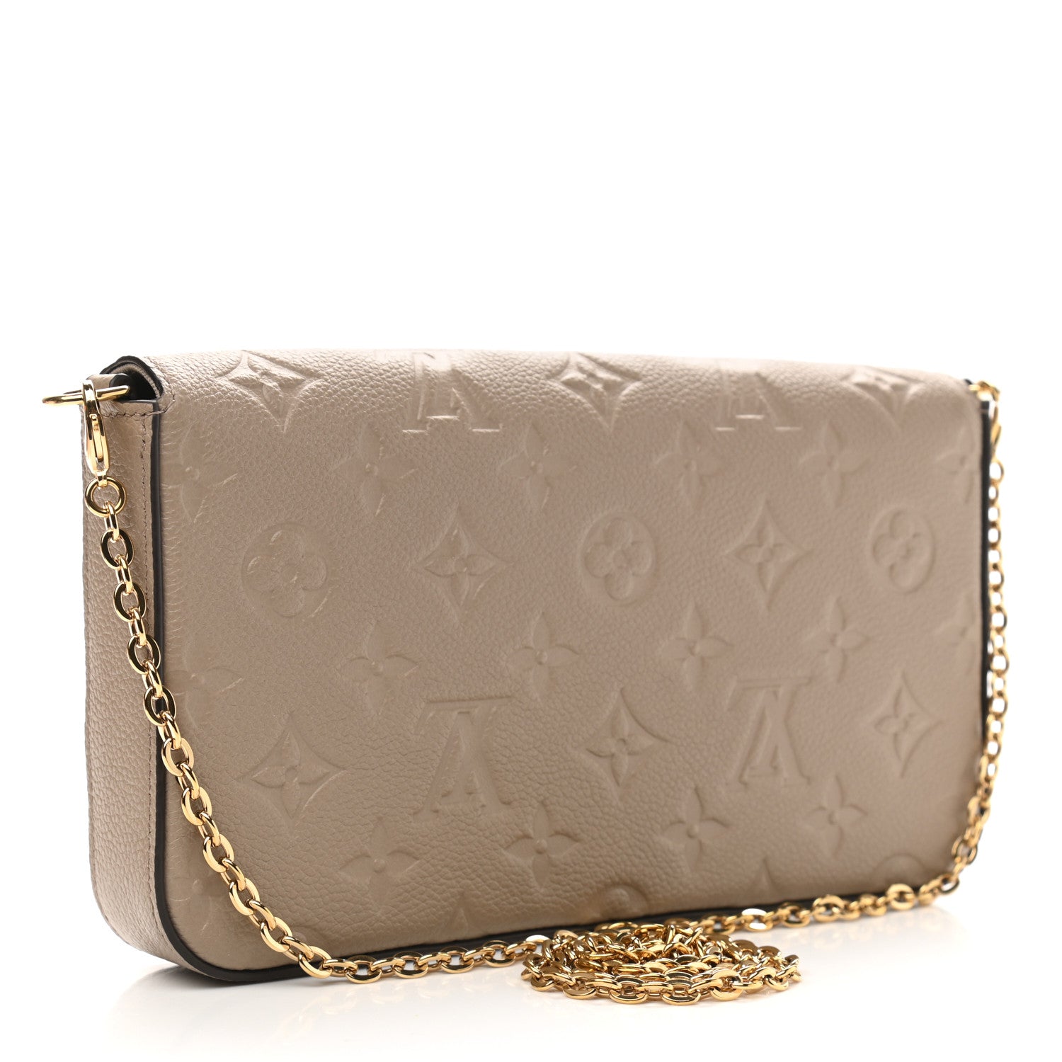 Louis Vuitton Empreinte Pochette Felicie Chain Wallet Tourterelle 4 of 11
