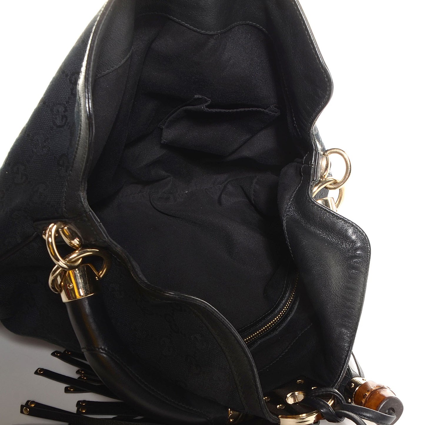 Monogram Medium Indy Top Handle Hobo Black