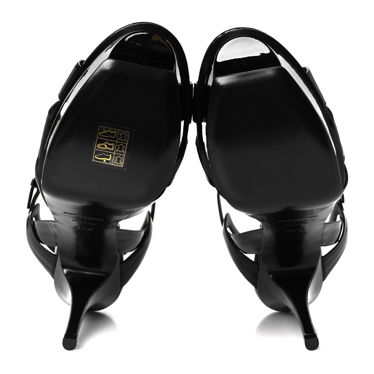 Patent Tribute 75 Platform Sandals 40.5 Black
