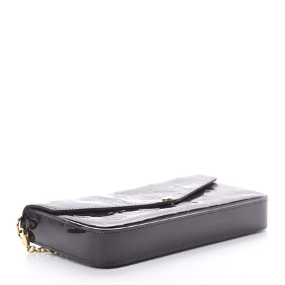 Louis Vuitton Vernis Pochette Felicie Chain Wallet Amarante 5 of 13
