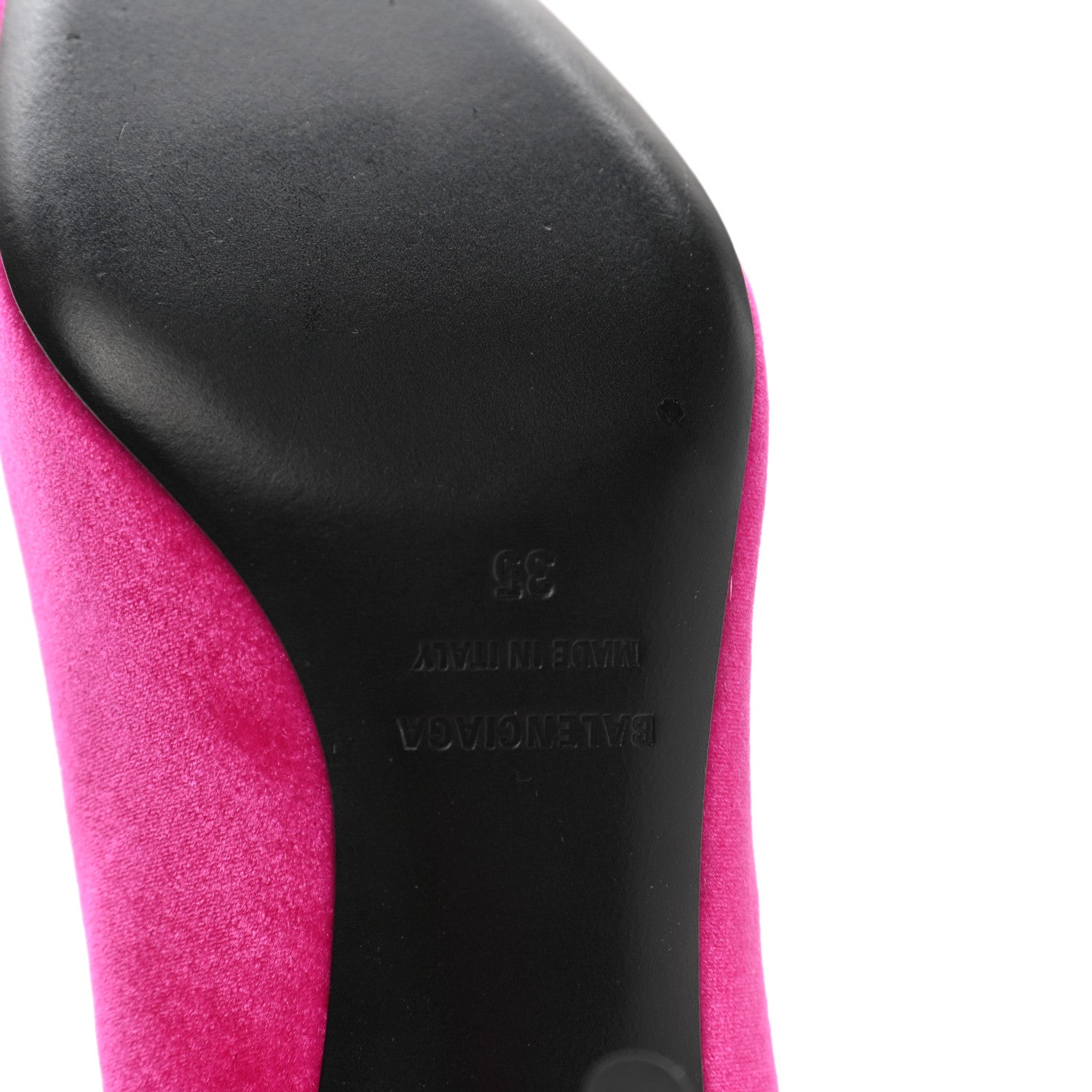Balenciaga Velvet De Soie Pumps 35 Rose Fuchsia 6 of 9