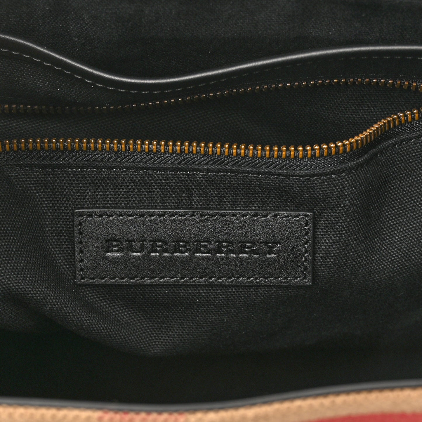 Canvas Mega Check Large Baildon Messenger Bag Black