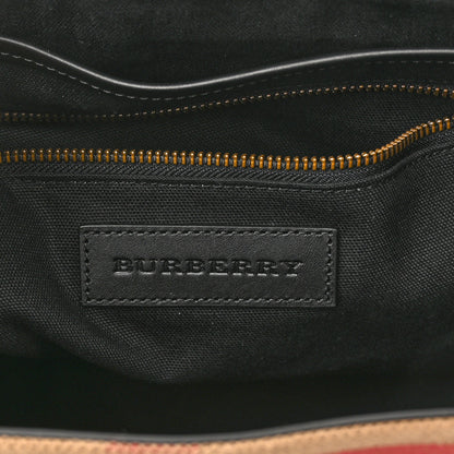 Burberry Canvas Mega Check Large Baildon Messenger Bag Black 6 of 10