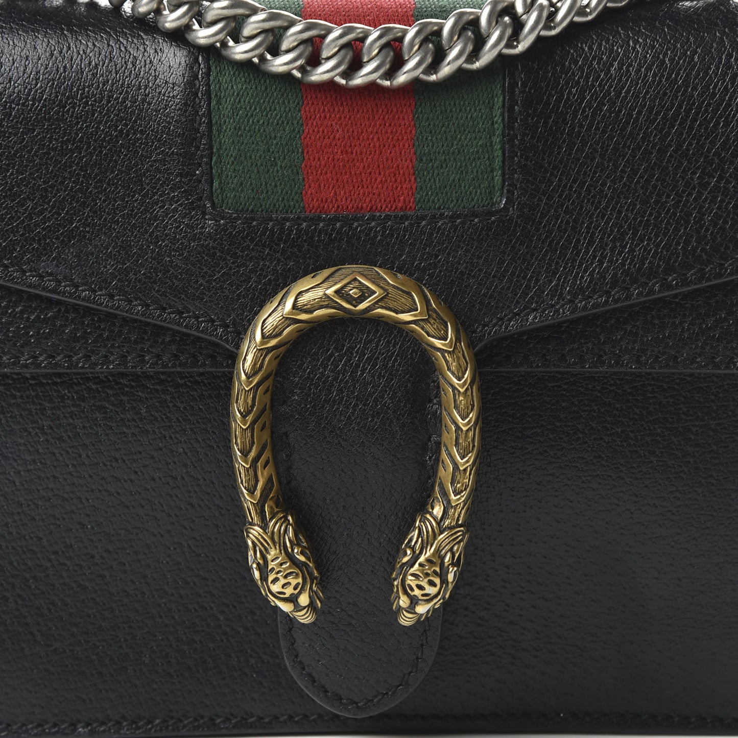 Calfskin Web Mini Dionysus Shoulder Bag Black
