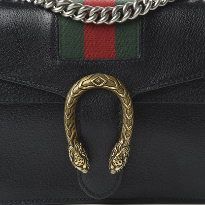Gucci Calfskin Web Mini Dionysus Shoulder Bag Black 10 of 10