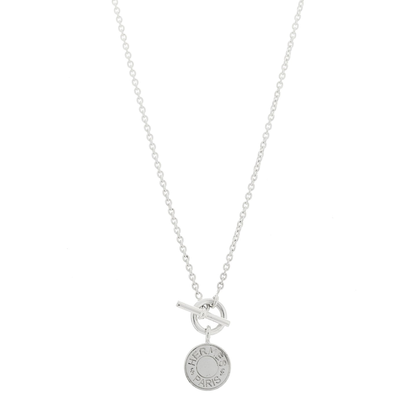 Sterling Silver Amulettes Ex-Libris Pendant Necklace
