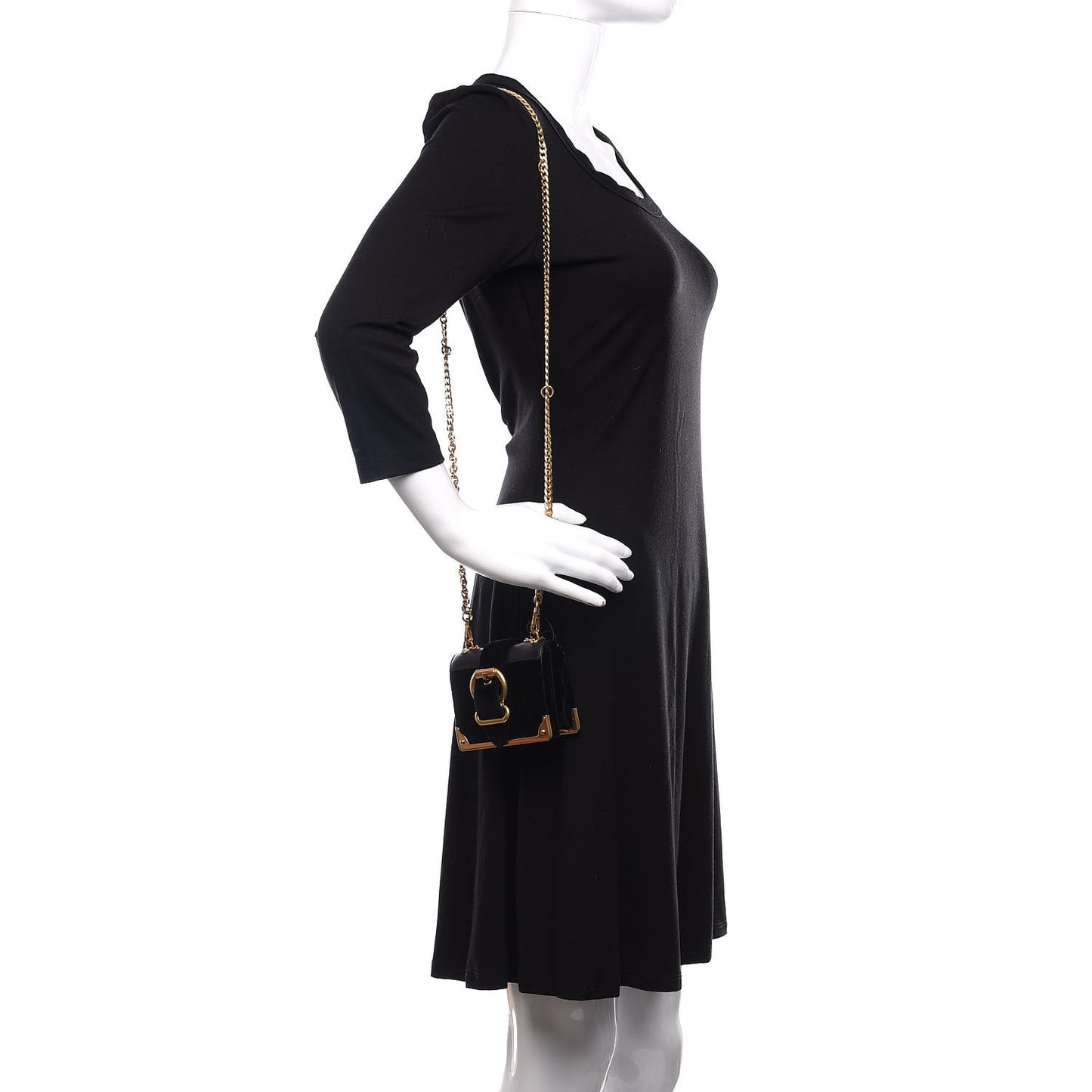 Velluto Micro Cahier Bag Black