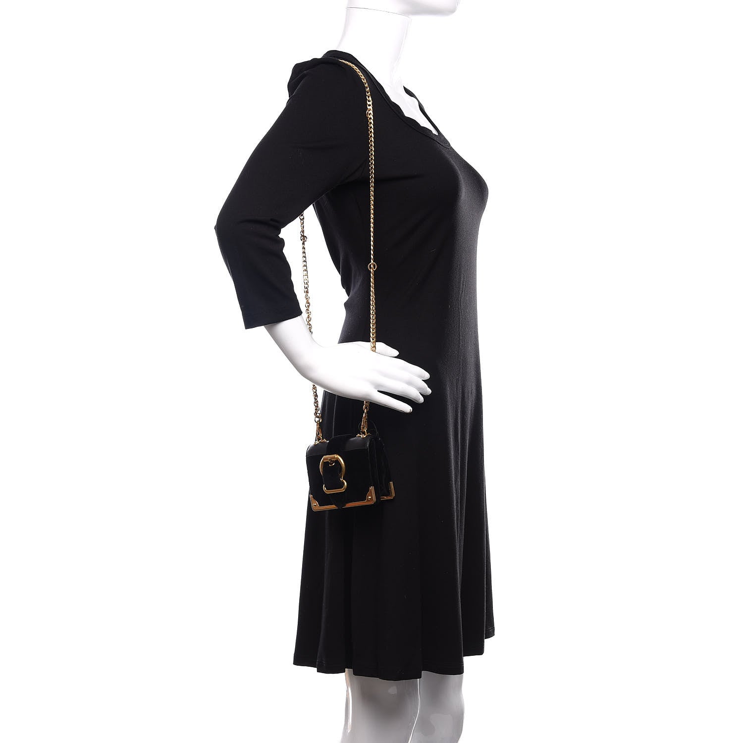 Prada Velluto Micro Cahier Bag Black 2 of 10