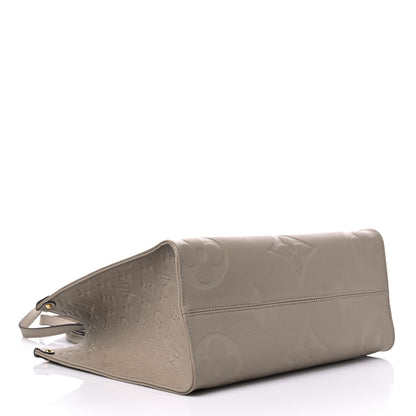 Louis Vuitton Empreinte Monogram Giant Onthego MM Tourterelle 3 of 8
