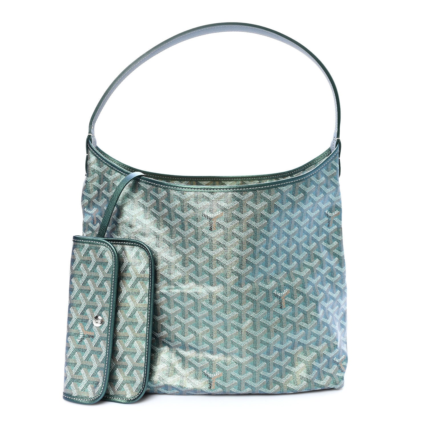 Goyard Iridescent Goyardine Boheme Hobo Pearly Green 3 of 11