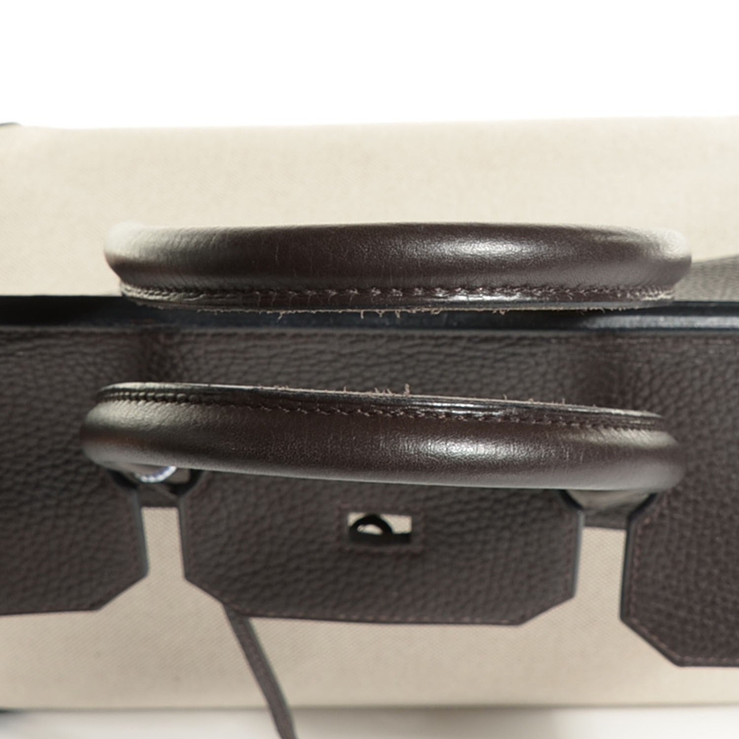 Hermes Toile Togo Birkin 35 Chocolate 31 of 31