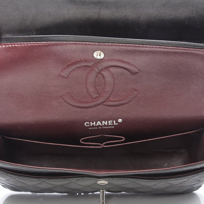 Chanel Lambskin Quilted Medium Double Flap Black 5 of 13
