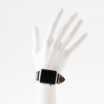 Hermes Veau Swift 38mm Apple Watch Single Tour Black 2 of 10