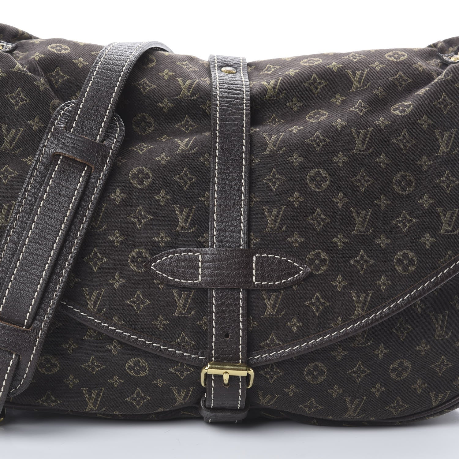 Louis Vuitton Monogram Mini Lin Saumur Ebene 8 of 8