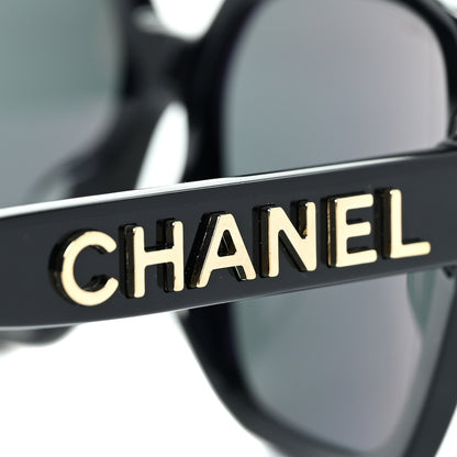 Chanel Acetate Square Sunglasses 5408 Black 5 of 9