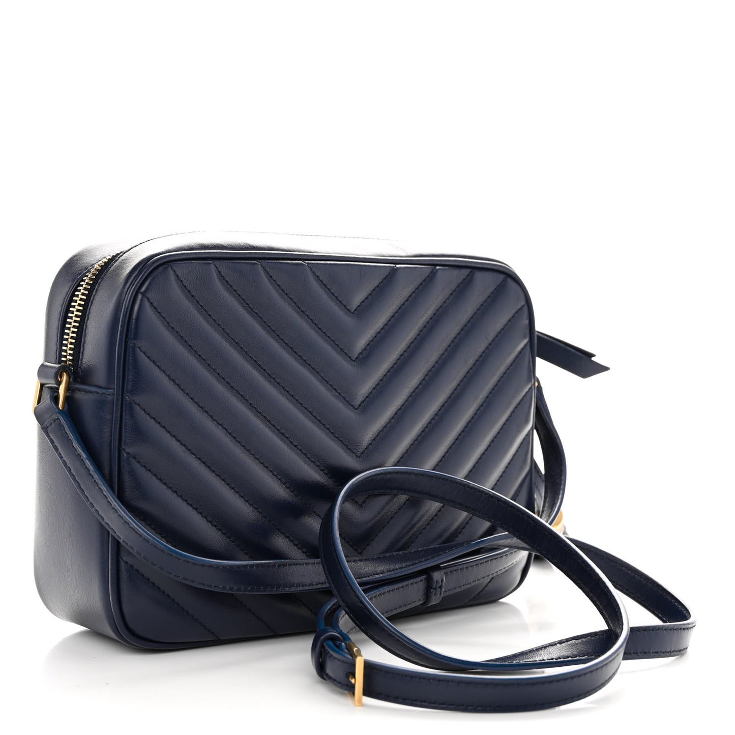 Calfskin Matelasse Monogram Lou Camera Bag Deep Marine