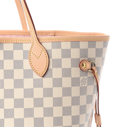 Louis Vuitton Damier Azur Neo Neverfull MM Rose Ballerine 10 of 10