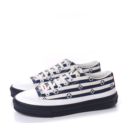 Louis Vuitton Canvas Escale Stellar Sneakers 35.5 Blue 3 of 9