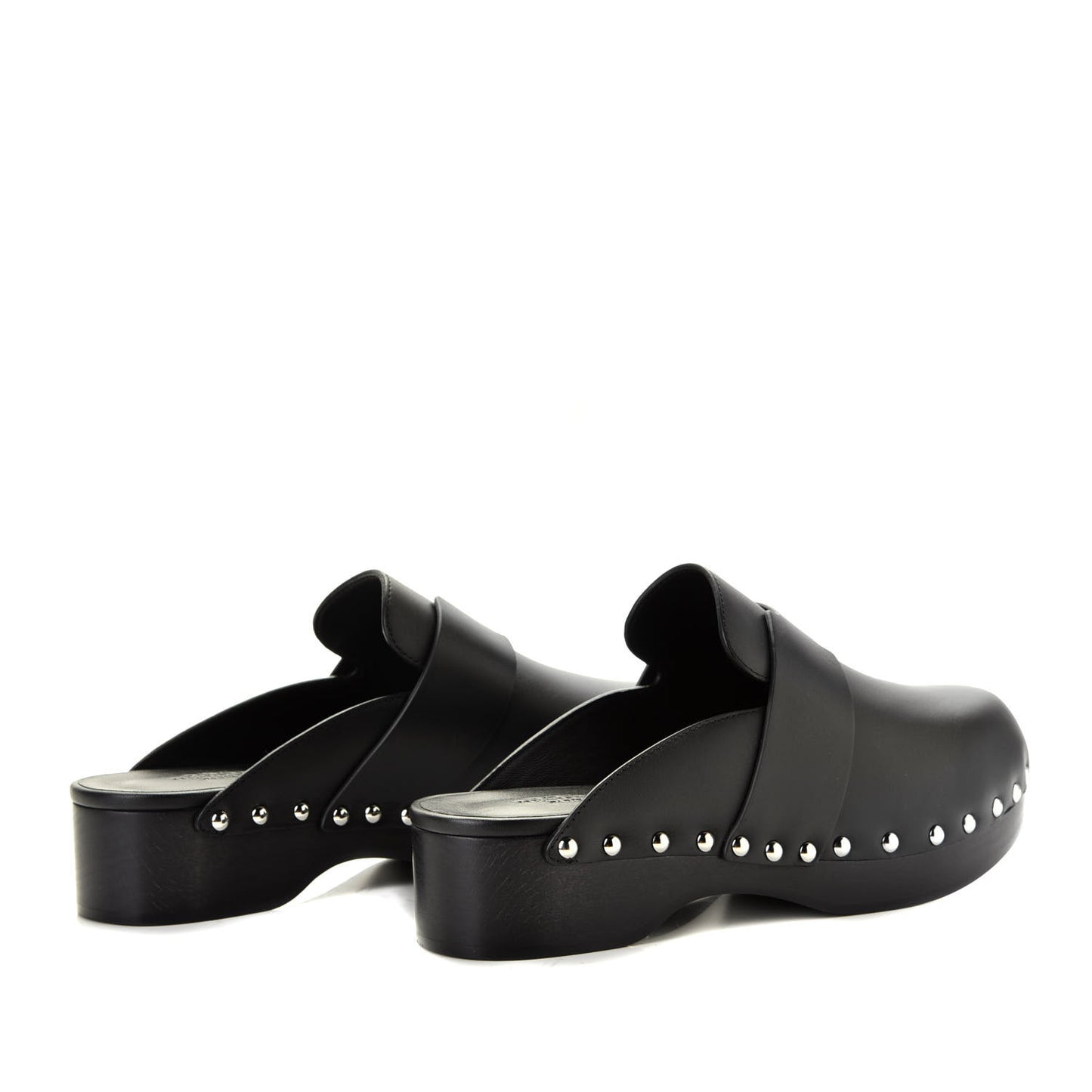 Calfskin Calya Mules 37 Black
