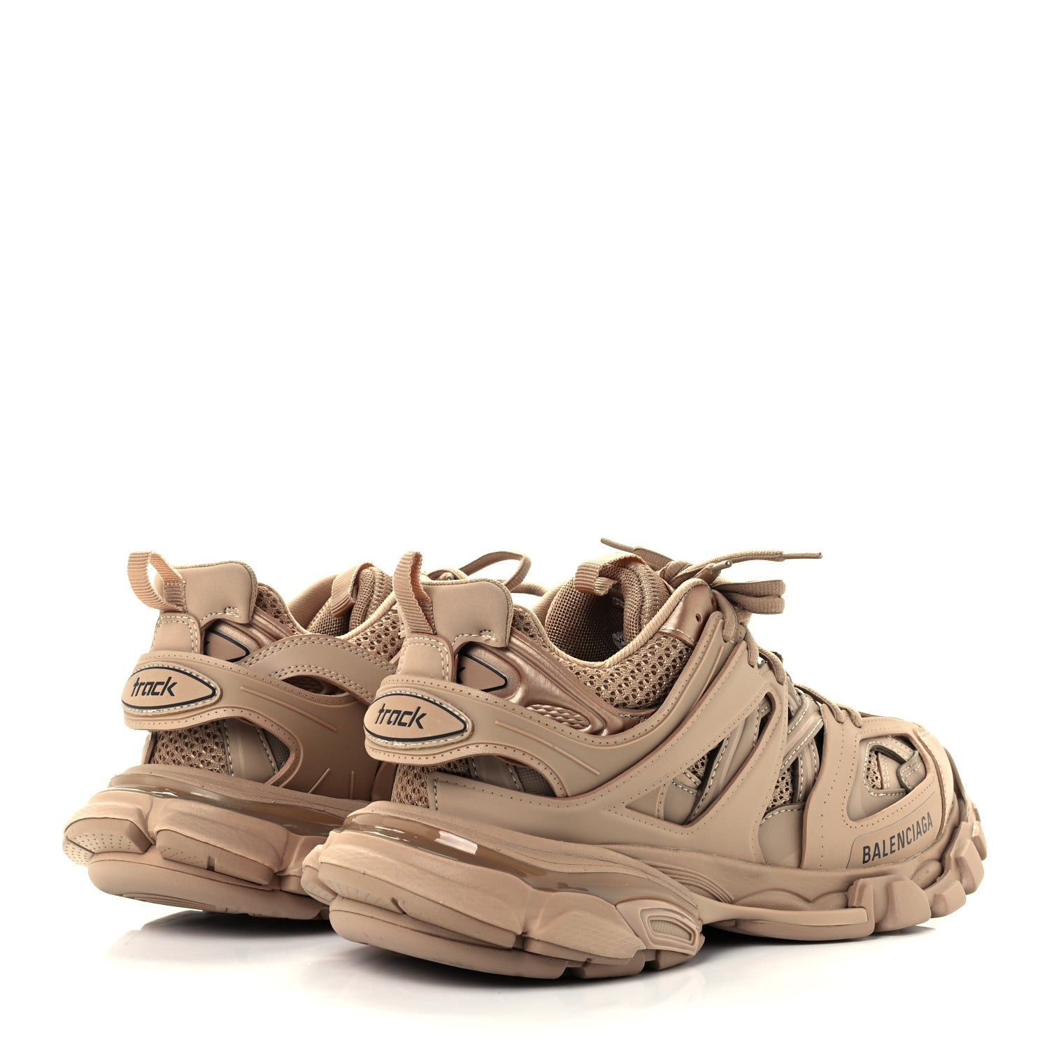 Balenciaga Mesh Rubber Uni-Matte Full Color Womens Track Sneakers 39 Full Beige 4 of 11