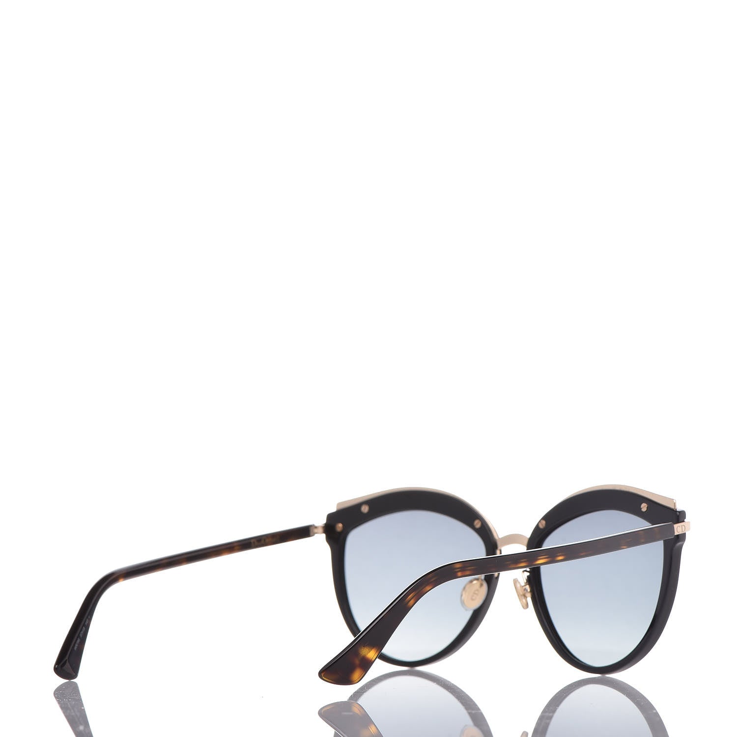 Christian Dior Oversized Offset 2 Sunglasses Black 4 of 9