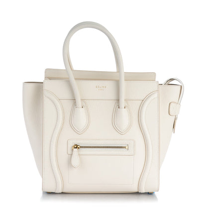 Celine Goatskin Micro Luggage White 1 of 8
