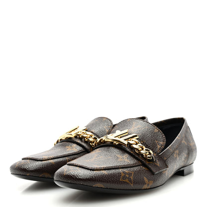 Louis Vuitton Monogram Upper Case Flat Loafer 37.5 3 of 7