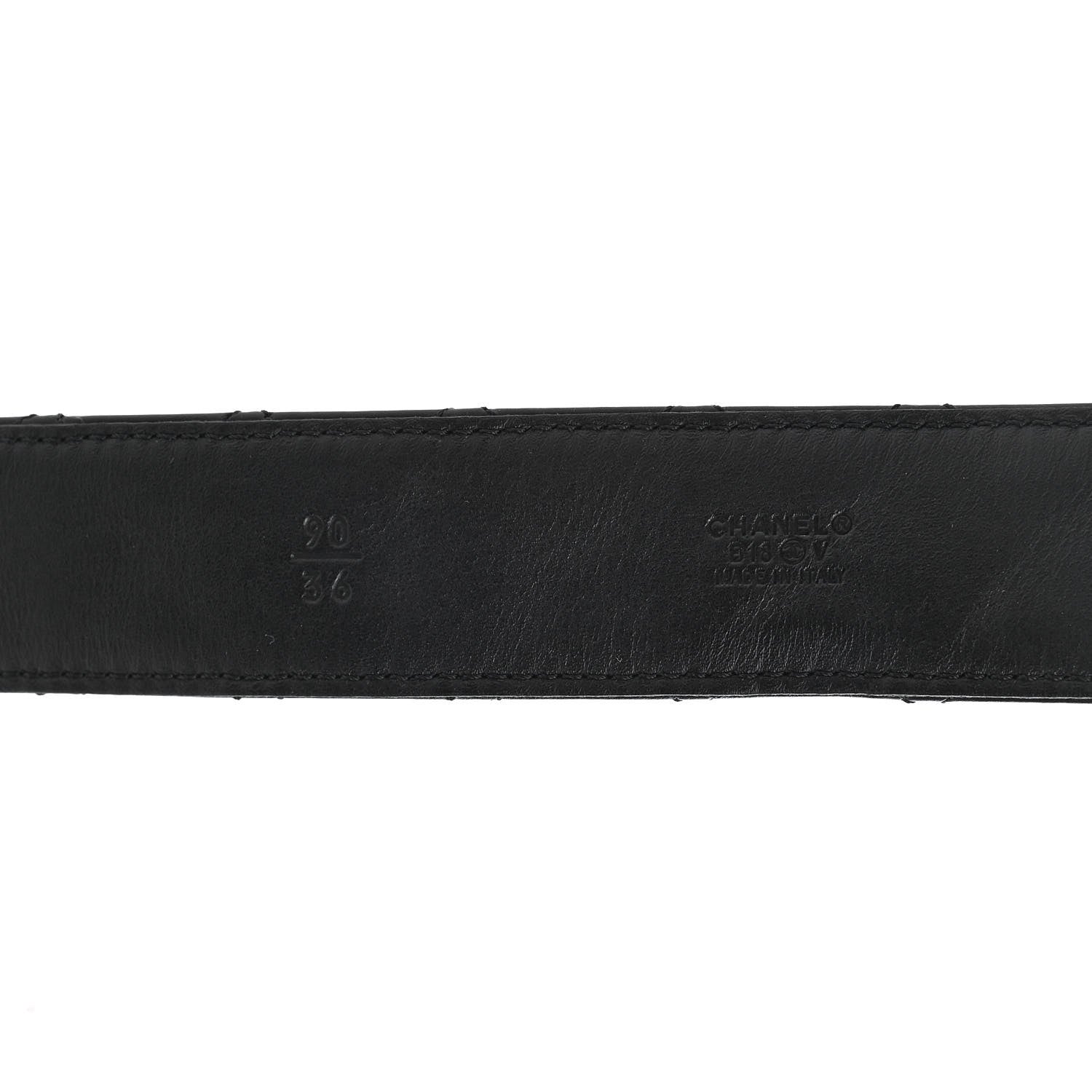 Chanel Lambskin Quilted CC Chain Belt 90 36 Black 3 of 6