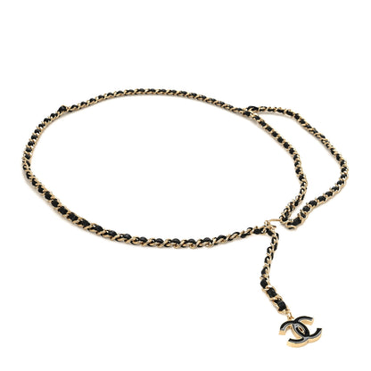 Chanel Lambskin Enamel CC Chain Belt Black Gold 1 of 3