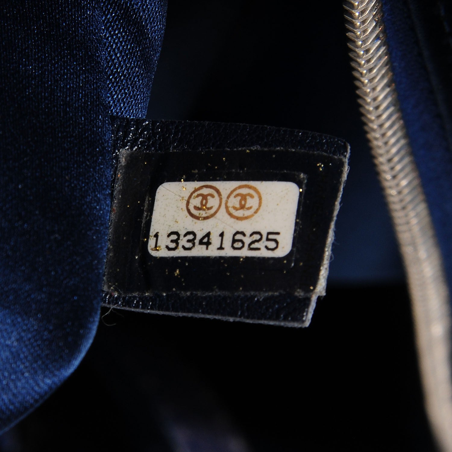 Chanel Glazed Calfskin XL on the Road Tote Dark Blue 7 of 7