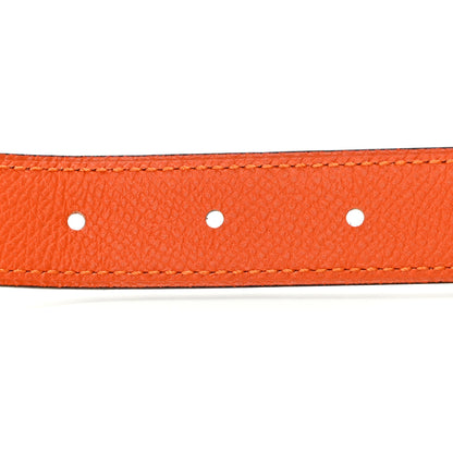 Hermes Epsom 24mm Constance Belt 90 Orange White 3 of 7