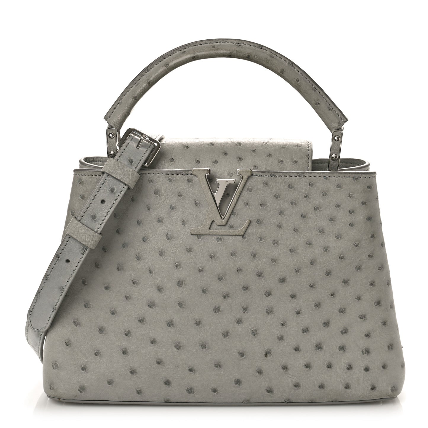 Ostrich Capucines BB Gris