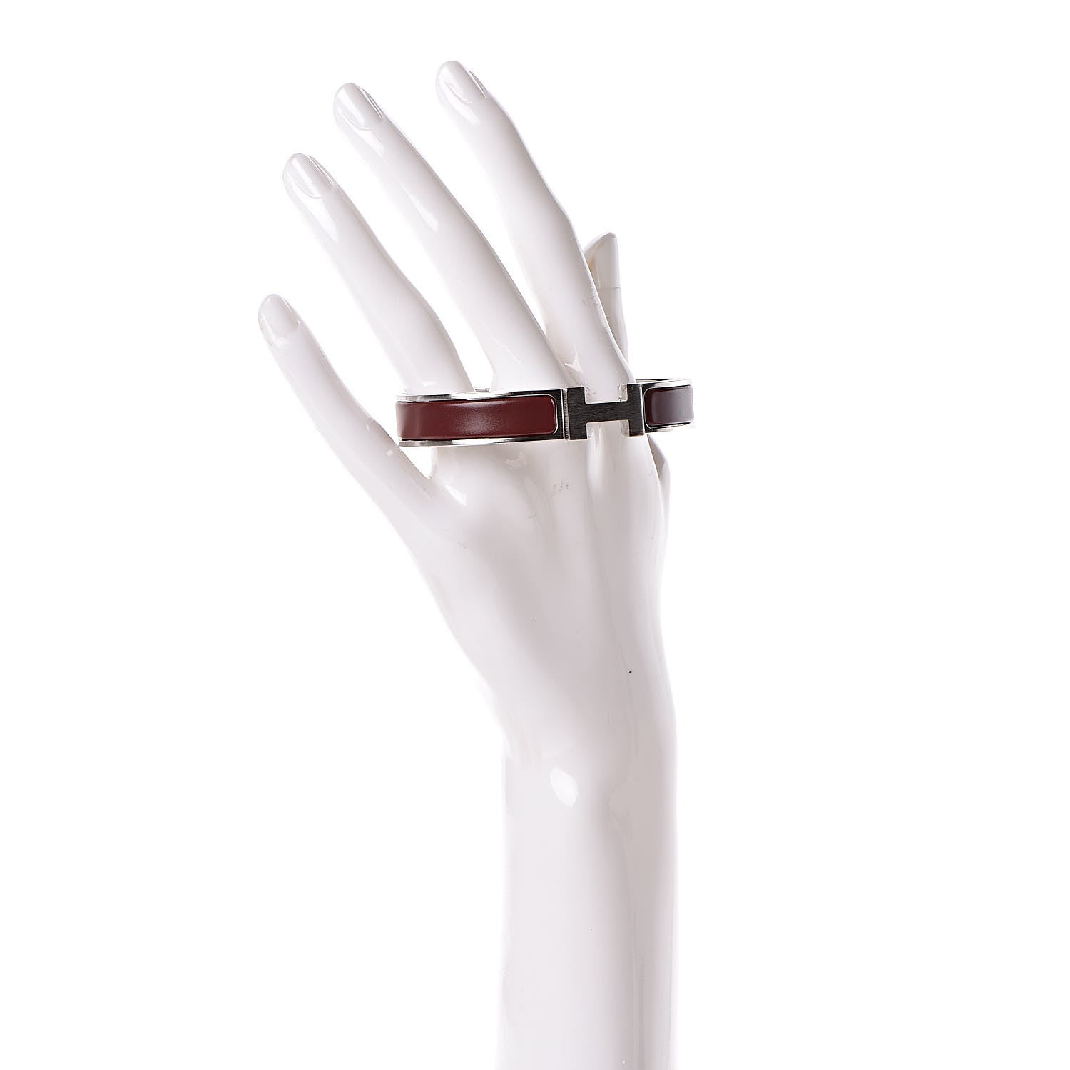 Hermes Matte Enamel Narrow Clic Clac HH Bracelet GM Myrtille 2 of 4