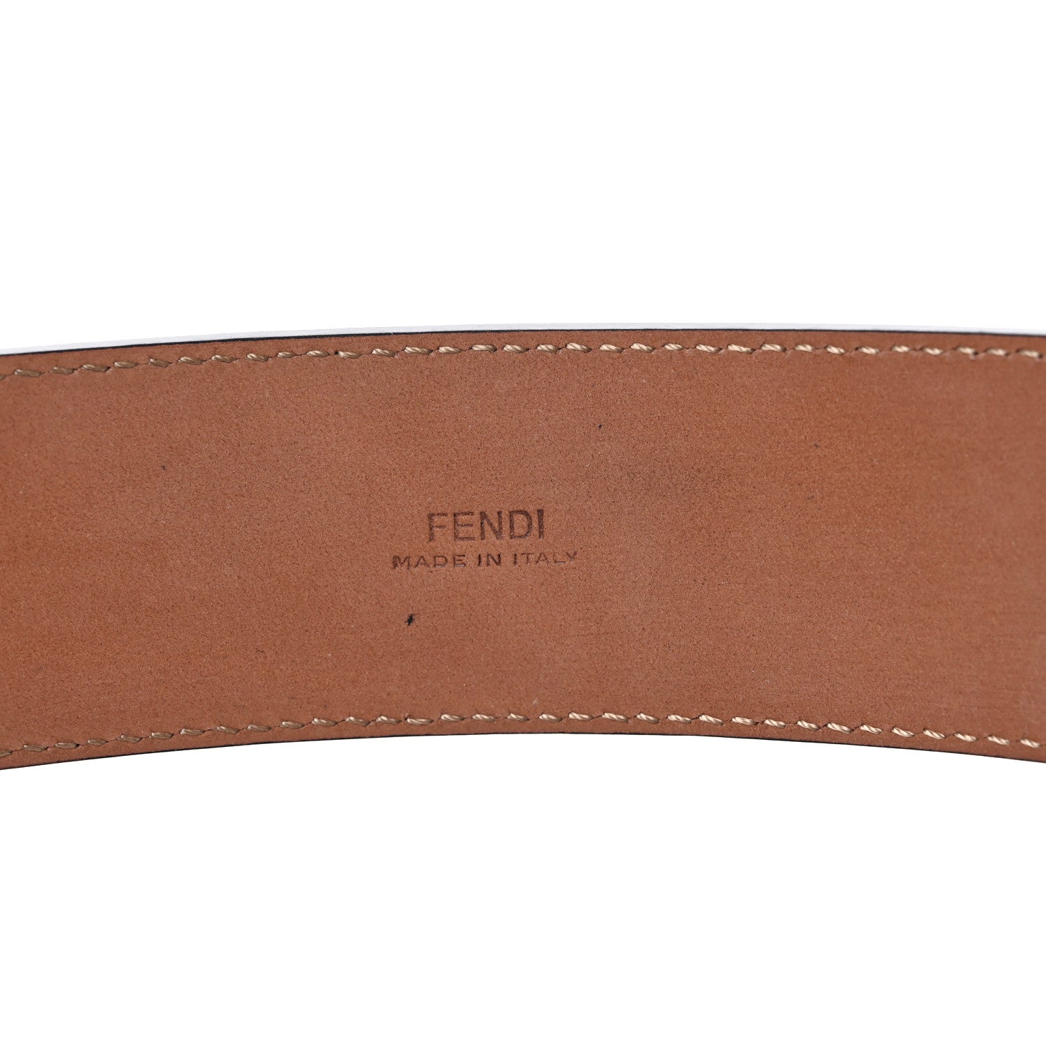 Fendi Vitello F is Fendi Bi-Color FF 1974 Embossed Belt 90 36 Maya Black 4 of 5