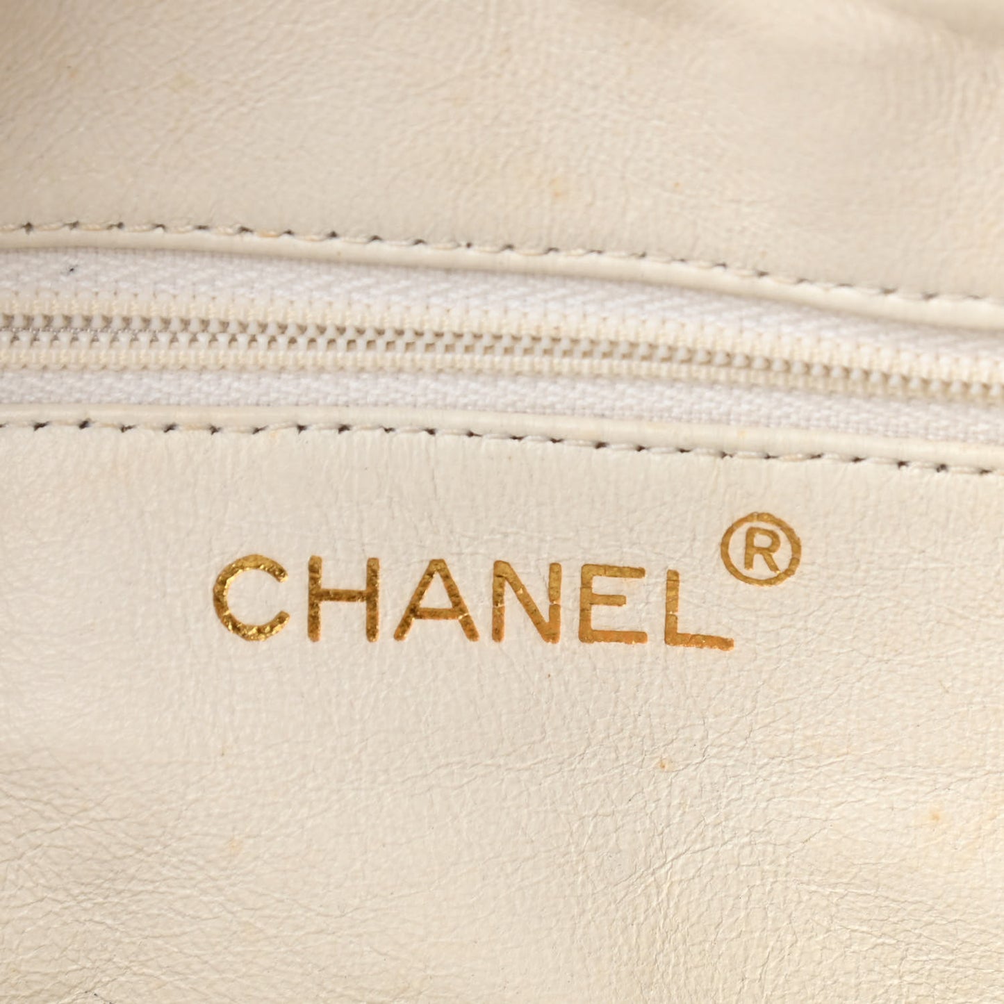 Lambskin Quilted Tassel Camera Case White