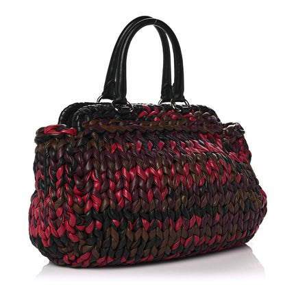 Prada Napa Knit Tote Corteccia 3 of 12