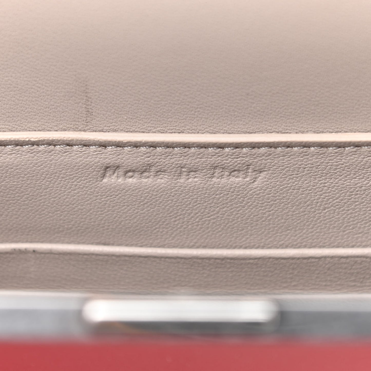 Smooth Calfskin Mini Clasp Bag Pop Red