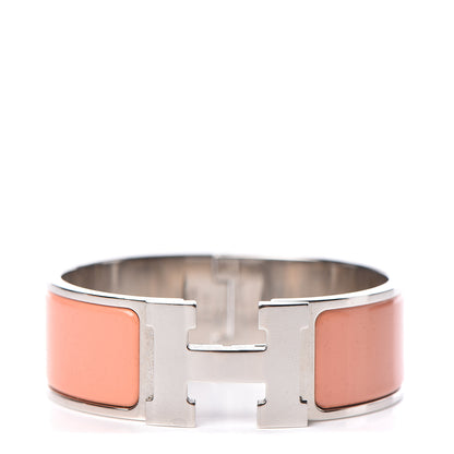 Hermes Enamel Wide Clic Clac H Bracelet PM Mango 1 of 5