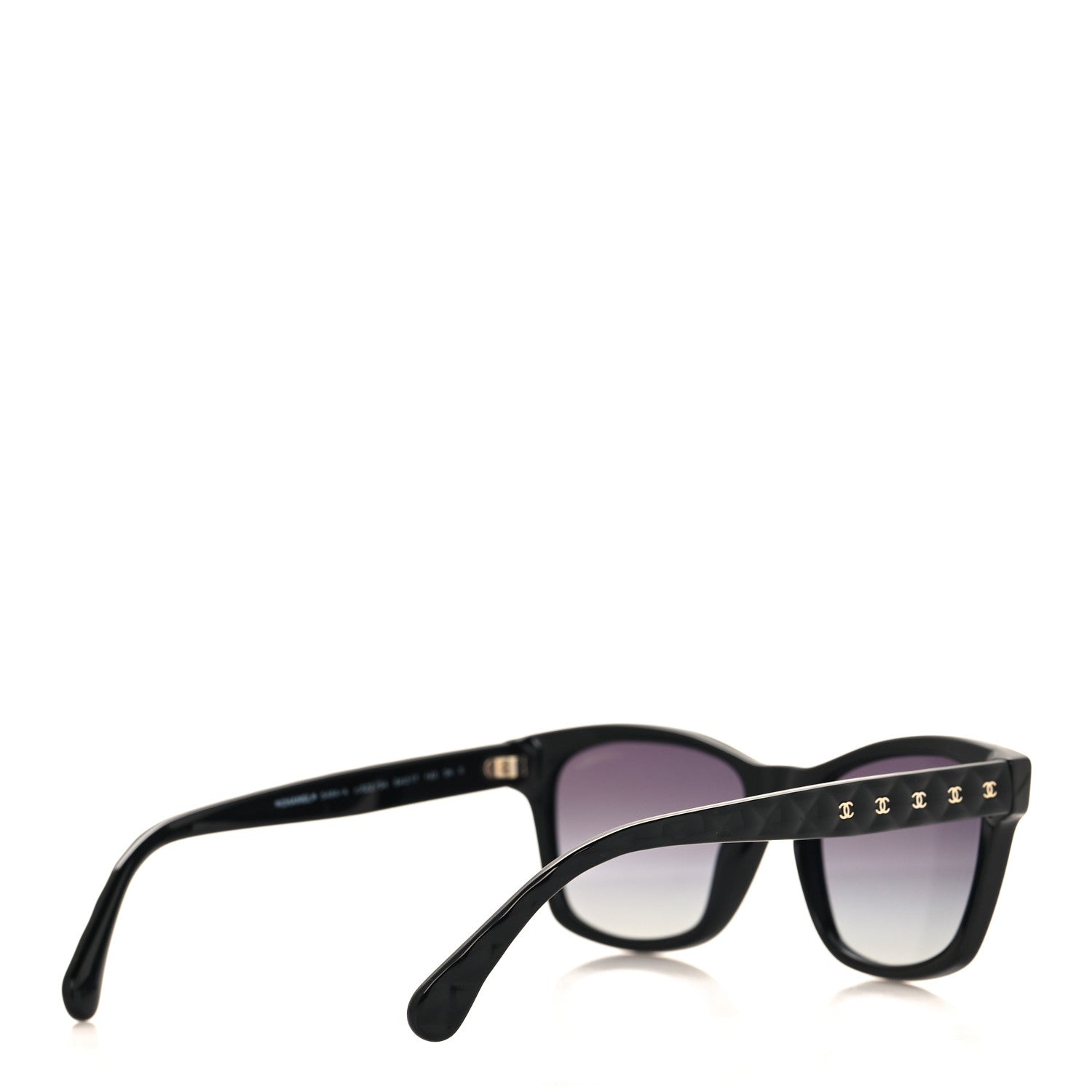 Chanel Acetate Quilted Square Sunglasses 5484-A Black 4 of 7
