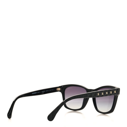 Chanel Acetate Quilted Square Sunglasses 5484-A Black 4 of 7