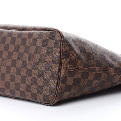 Louis Vuitton Damier Ebene Neo Neverfull MM Rose Ballerine 9 of 15