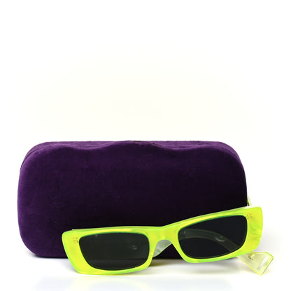 Gucci Acetate Rectangular Sunglasses GG0516S Fluorescent Yellow 7 of 7