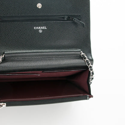 Chanel Caviar Quilted Wallet On Chain WOC Black 5 of 8