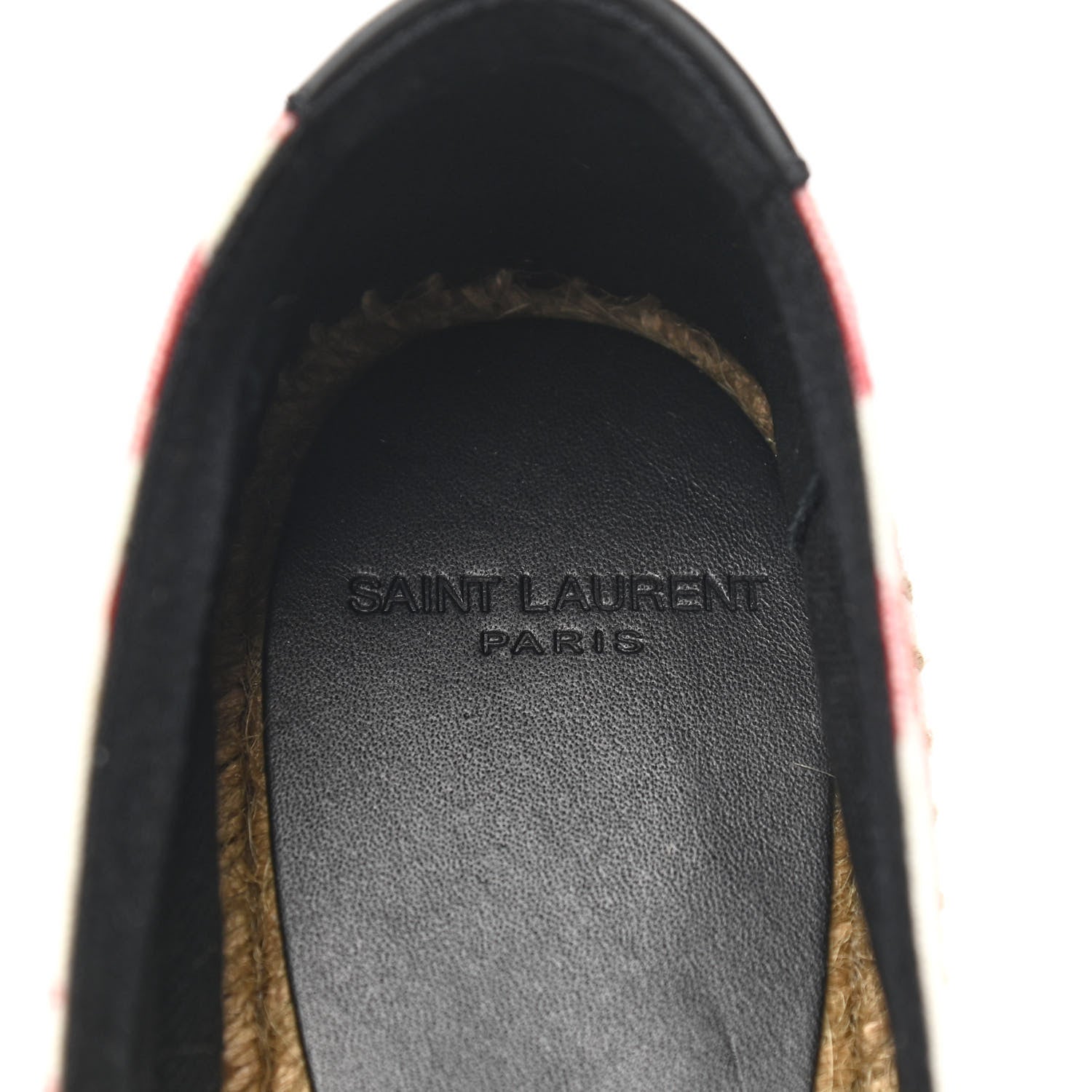 Saint Laurent Lip Print Canvas Espadrilles 39 Bianco Rosso Black 7 of 10
