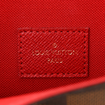 Louis Vuitton Damier Ebene Pochette Felicie Chain Wallet 7 of 12