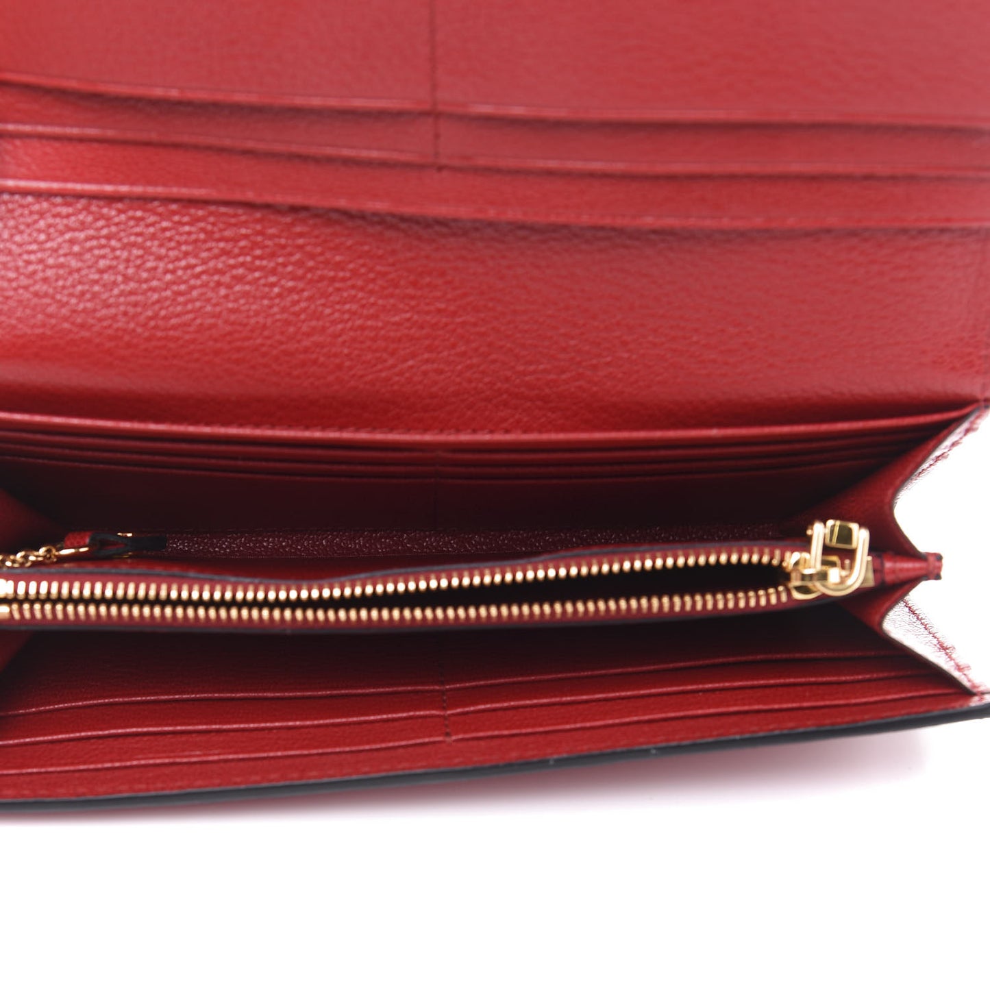 Goatskin Continental Flap Wallet Rubino