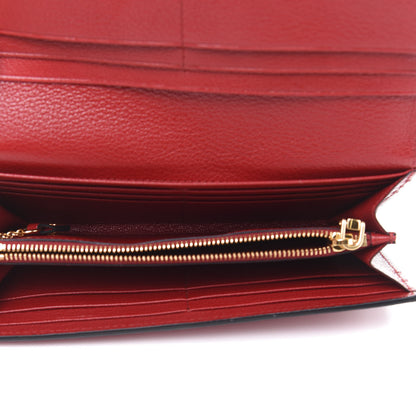 Miu Miu Goatskin Continental Flap Wallet Rubino 6 of 10