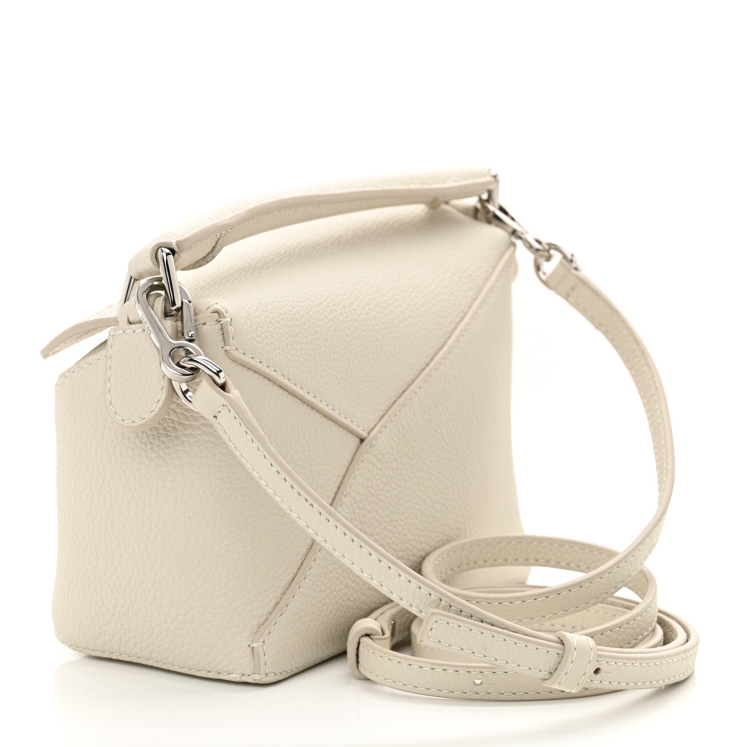 Loewe Calfskin Mini Puzzle Edge Bag Soft White 3 of 10