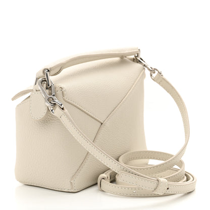 Loewe Calfskin Mini Puzzle Edge Bag Soft White 3 of 10